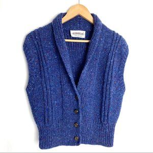 Vintage Blue Women's Sweater Vest